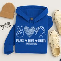 Peace Love Unity End Bullying Awareness Hoodie