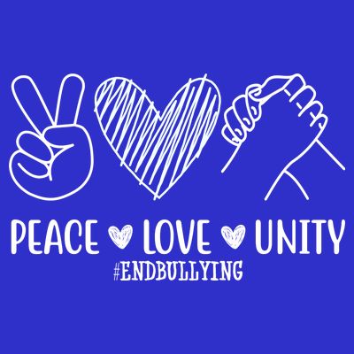 Peace Love Unity End Bullying Awareness T-Shirt
