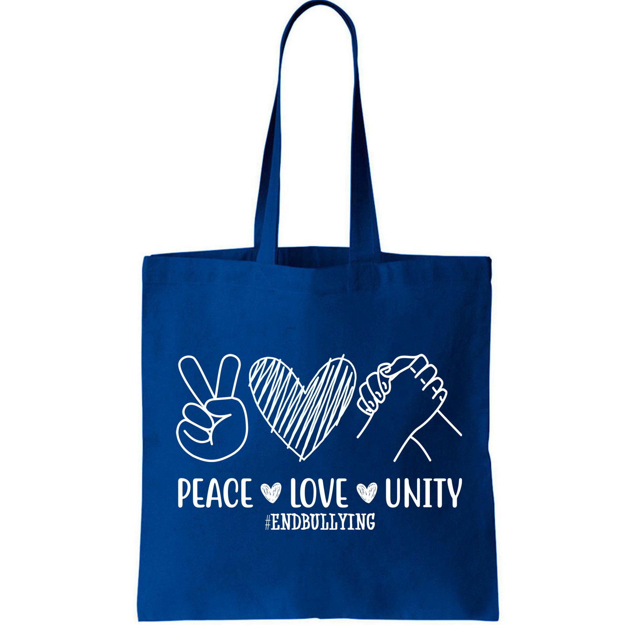 Peace Love Unity End Bullying Awareness Bag