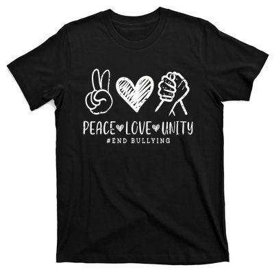 Peace Love Unity Day Orange Be Kind Anti Bullying T-Shirt