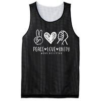 Peace Love Unity Day Orange Be Kind Anti Bullying Mesh Reversible Basketball Jersey Tank