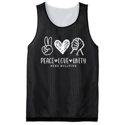 Peace Love Unity Day Orange Be Kind Anti Bullying Mesh Reversible Basketball Jersey Tank