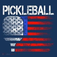 Paddleball Lover Us Flag Pickleball Player 16 in Basic Backpack