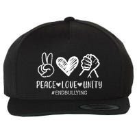 Peace Love Unity Orange Anti Bullying Unity Day Wool Snapback Cap