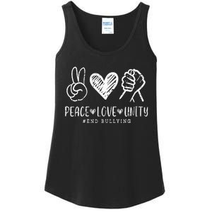 Peace Love Unity Day Orange Be Kind Anti Bullying Ladies Essential Tank