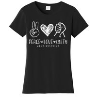 Peace Love Unity Day Orange Be Kind Anti Bullying Women's T-Shirt