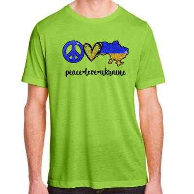 Peace Love Ukraine Adult ChromaSoft Performance T-Shirt