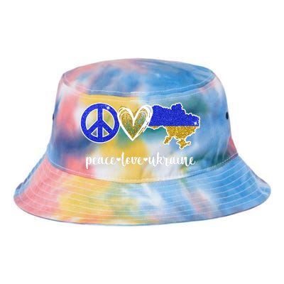 Peace Love Ukraine Tie Dye Newport Bucket Hat