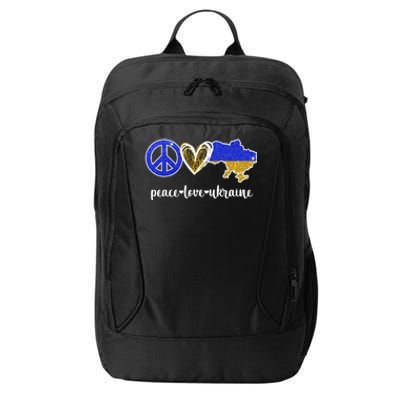 Peace Love Ukraine City Backpack