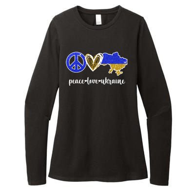 Peace Love Ukraine Womens CVC Long Sleeve Shirt