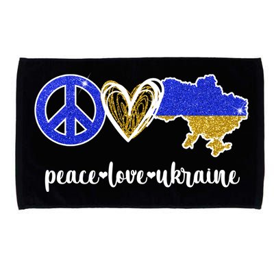 Peace Love Ukraine Microfiber Hand Towel