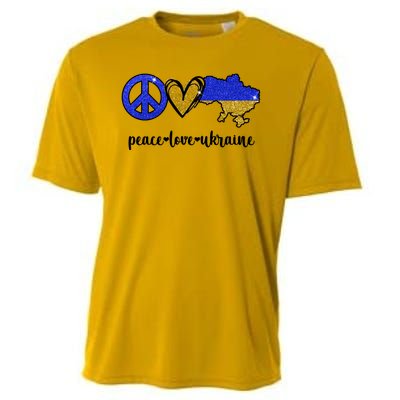 Peace Love Ukraine Cooling Performance Crew T-Shirt