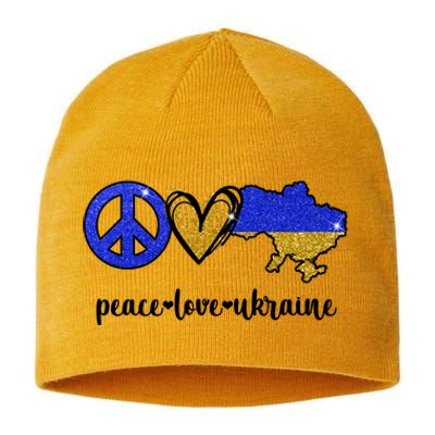 Peace Love Ukraine Sustainable Beanie