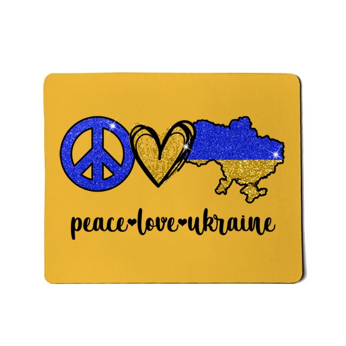 Peace Love Ukraine Mousepad