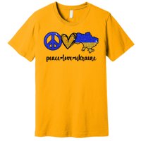 Peace Love Ukraine Premium T-Shirt