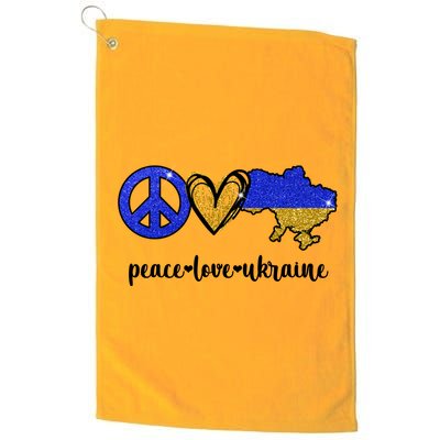 Peace Love Ukraine Platinum Collection Golf Towel