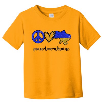 Peace Love Ukraine Toddler T-Shirt