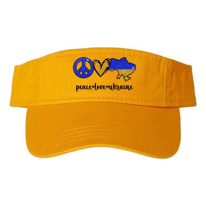 Peace Love Ukraine Valucap Bio-Washed Visor