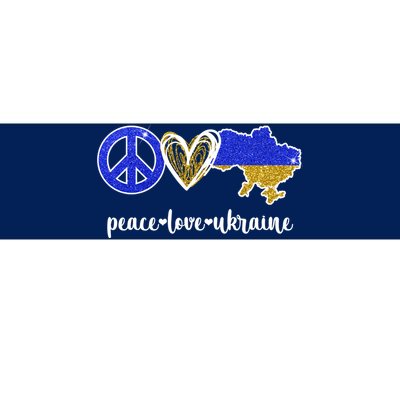 Peace Love Ukraine Bumper Sticker