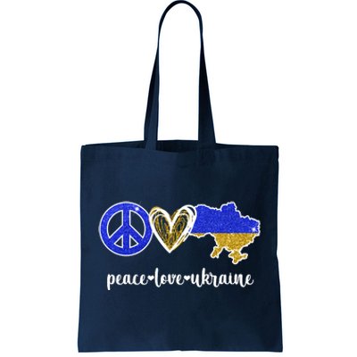 Peace Love Ukraine Tote Bag