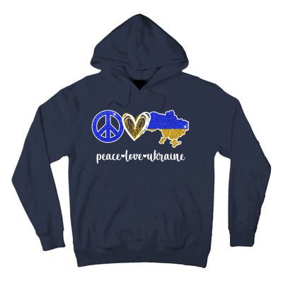 Peace Love Ukraine Tall Hoodie