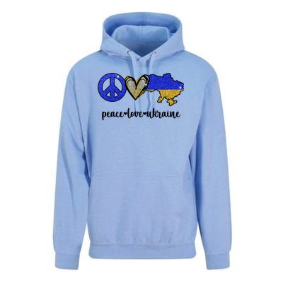 Peace Love Ukraine Unisex Surf Hoodie