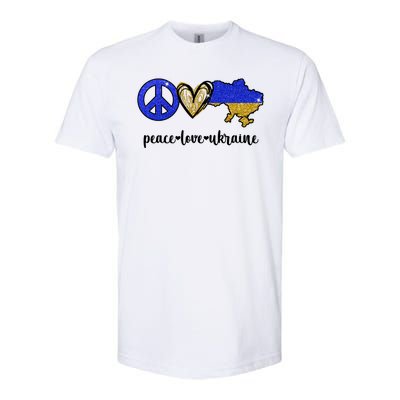 Peace Love Ukraine Softstyle CVC T-Shirt