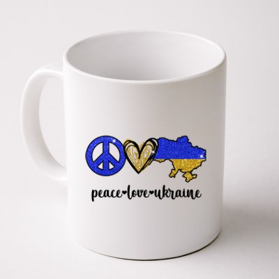 Peace Love Ukraine Coffee Mug