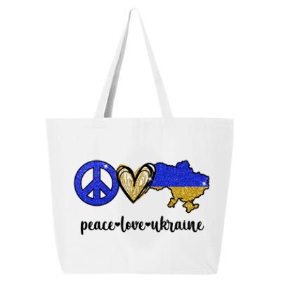 Peace Love Ukraine 25L Jumbo Tote