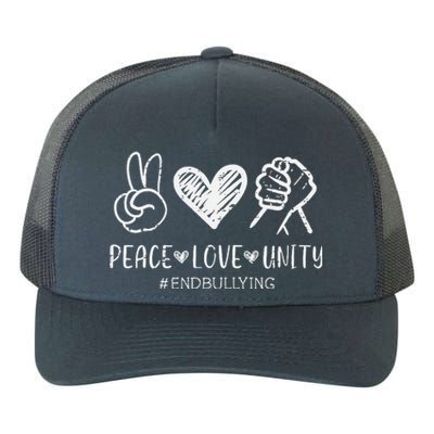 Peace Love Unity Orange Anti Bullying Unity Day Yupoong Adult 5-Panel Trucker Hat