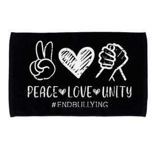 Peace Love Unity Orange Anti Bullying Unity Day Microfiber Hand Towel