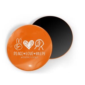 Peace Love Unity Orange Anti Bullying Unity Day Magnet