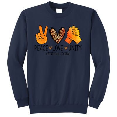 Peace Love Unity Orange Anti Bullying Unity Day Sweatshirt