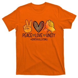 Peace Love Unity Orange Anti Bullying Unity Day T-Shirt