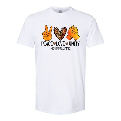 Peace Love Unity Orange Anti Bullying Unity Day Softstyle CVC T-Shirt