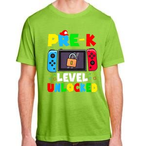 Prek Level Unlocked Video Game Back To School Adult ChromaSoft Performance T-Shirt