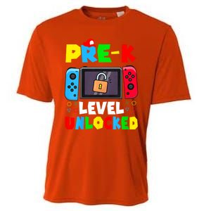 Prek Level Unlocked Video Game Back To School Cooling Performance Crew T-Shirt