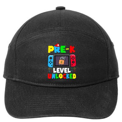 Prek Level Unlocked Video Game Back To School 7-Panel Snapback Hat
