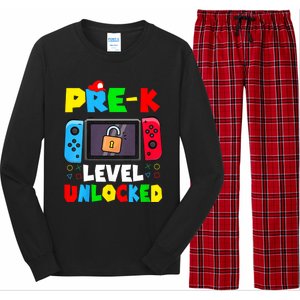 Prek Level Unlocked Video Game Back To School Long Sleeve Pajama Set