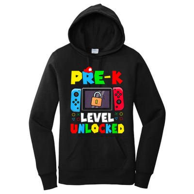 Prek Level Unlocked Video Game Back To School Women's Pullover Hoodie