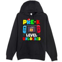 Prek Level Unlocked Video Game Back To School Premium Pullover Hoodie