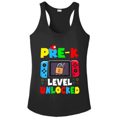 Prek Level Unlocked Video Game Back To School Ladies PosiCharge Competitor Racerback Tank