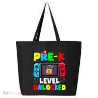 Prek Level Unlocked Video Game Back To School 25L Jumbo Tote