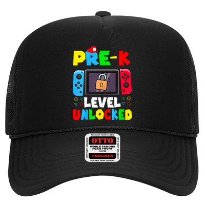 Prek Level Unlocked Video Game Back To School Trucker Hat