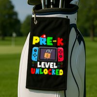 Prek Level Unlocked Video Game Back To School Golf Towel