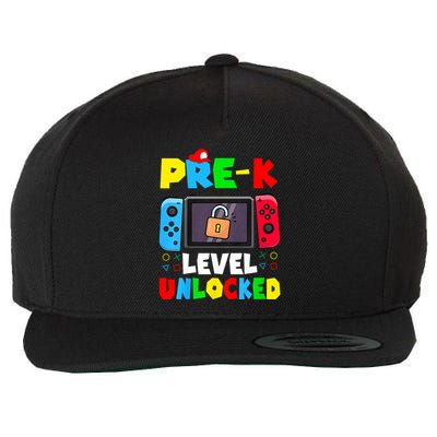 Prek Level Unlocked Video Game Back To School Wool Snapback Cap
