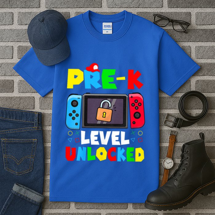 Prek Level Unlocked Video Game Back To School Tall T-Shirt