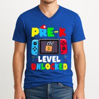 Prek Level Unlocked Video Game Back To School V-Neck T-Shirt