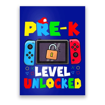 Prek Level Unlocked Video Game Back To School Poster