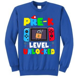 Prek Level Unlocked Video Game Back To School Tall Sweatshirt